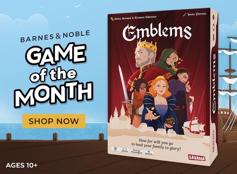 Barnes & Noble Game of the Month Shop Now Emblems