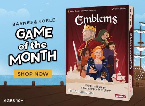Barnes & Noble Game of the Month Shop Now Emblems