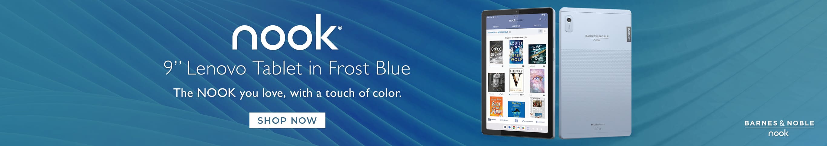 NOOK 9" Lenovo Tablet in Frost Blue - Shop Now