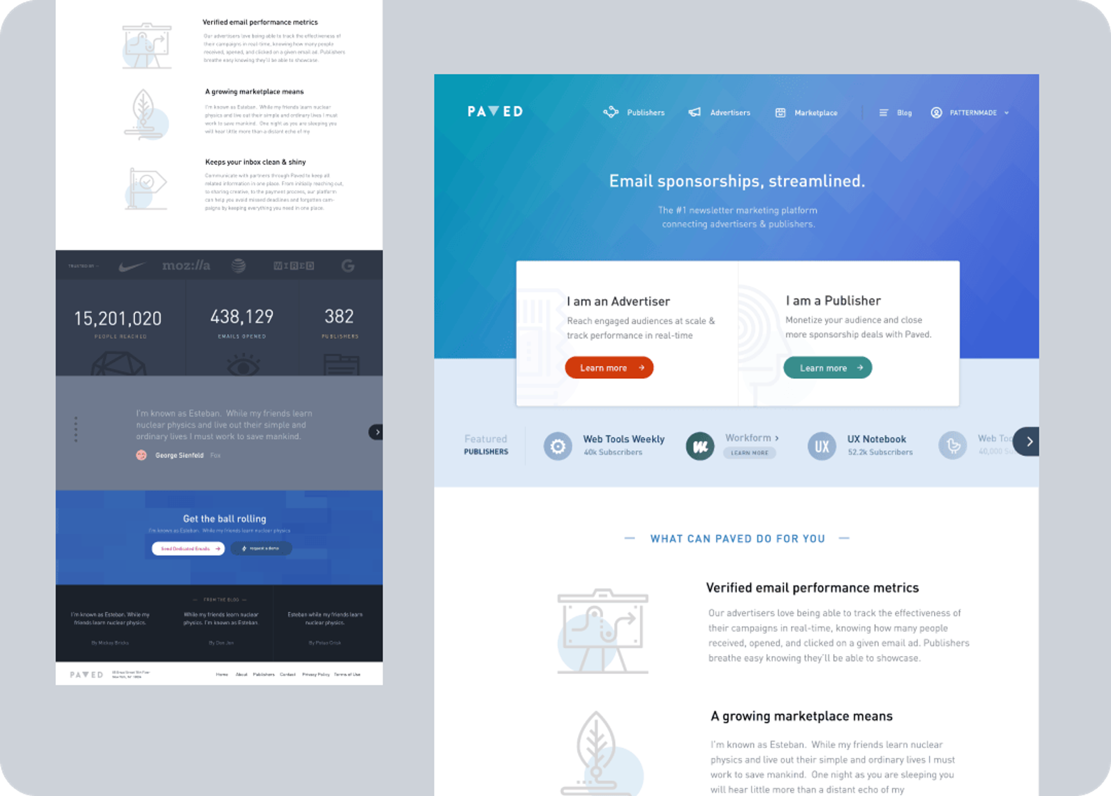 The first version of paved.com