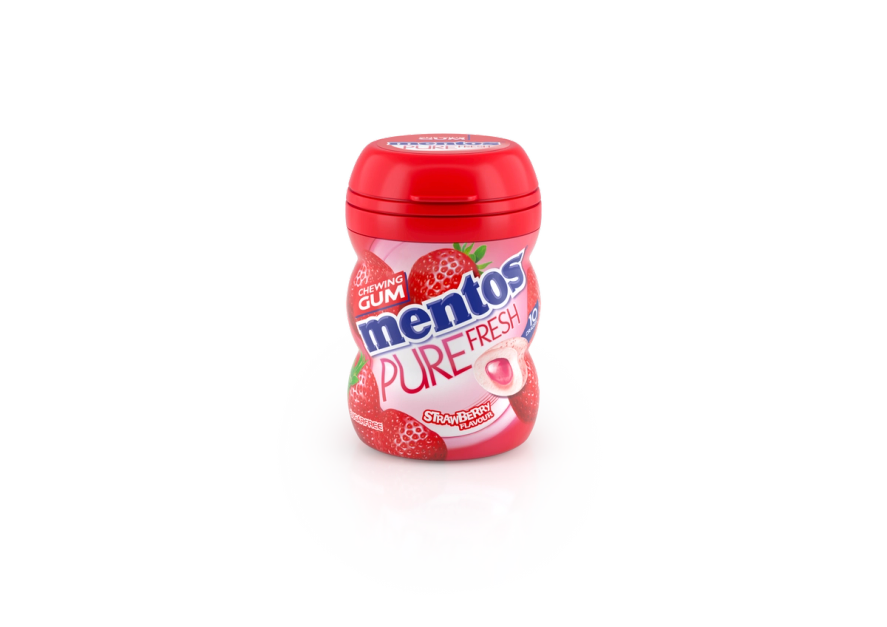 Mentos Gum Pure Fresh Strawberry 10p Mentos Arabia 5982