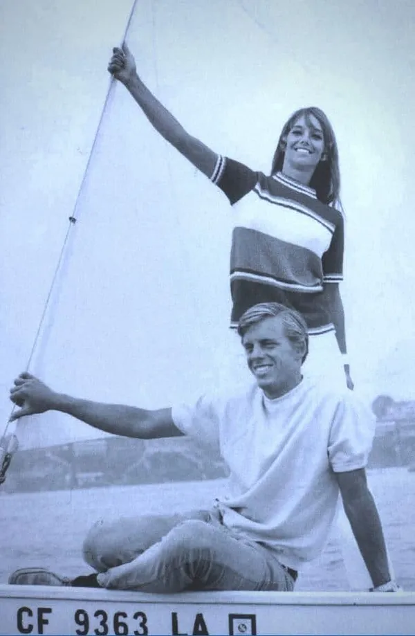 John Vallely and Karen on their sailboat
