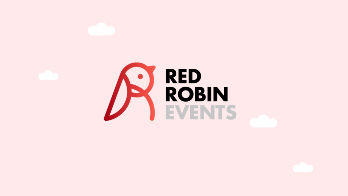 Red Robin Events website featuring lottie animations