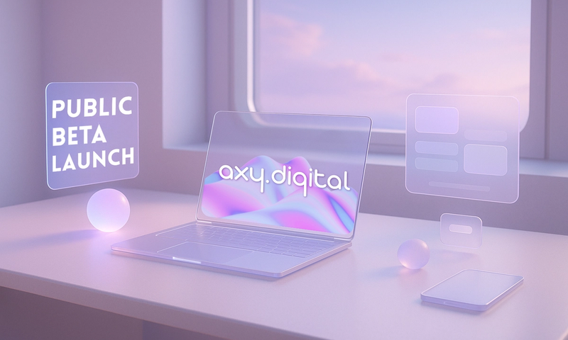 Auxetic.ai is now Axy.digital, and Public Beta is officially here.