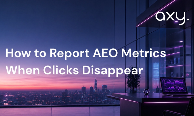 How to Report AEO Metrics When Clicks Disappear
