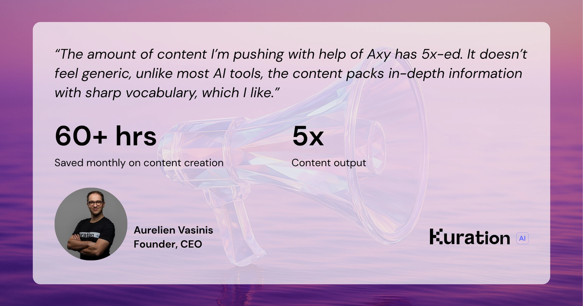 How Kuration AI scales smarter and faster with Axy