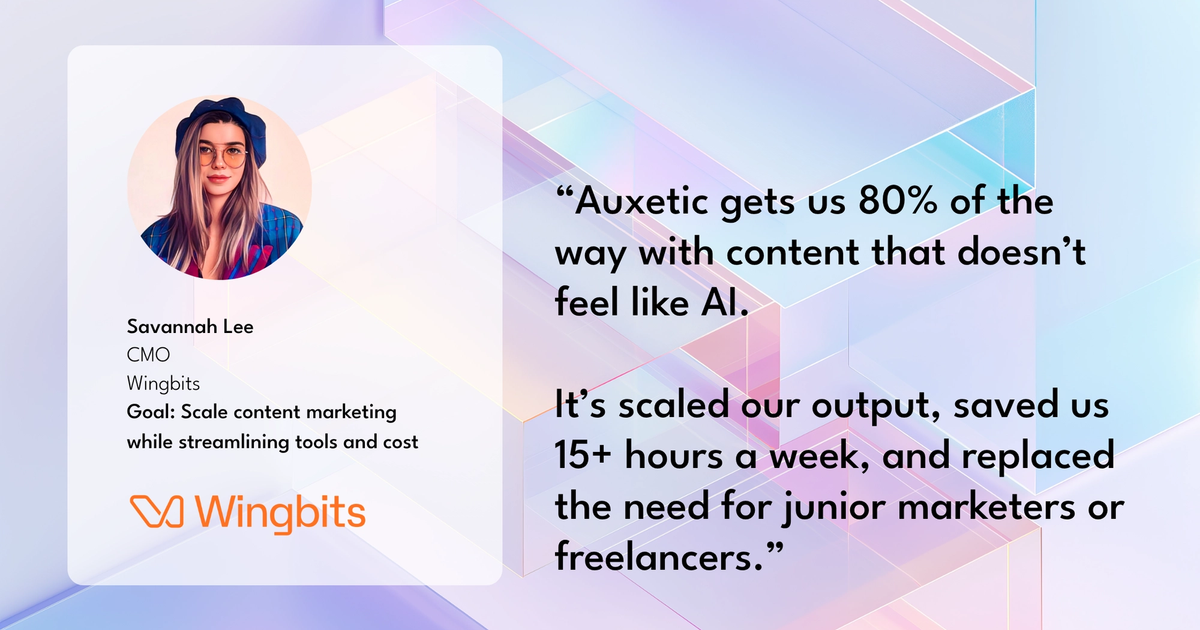 How Wingbits Saved 15+ Hours a Week with Axy and Scaled Marketing Output Without Hiring