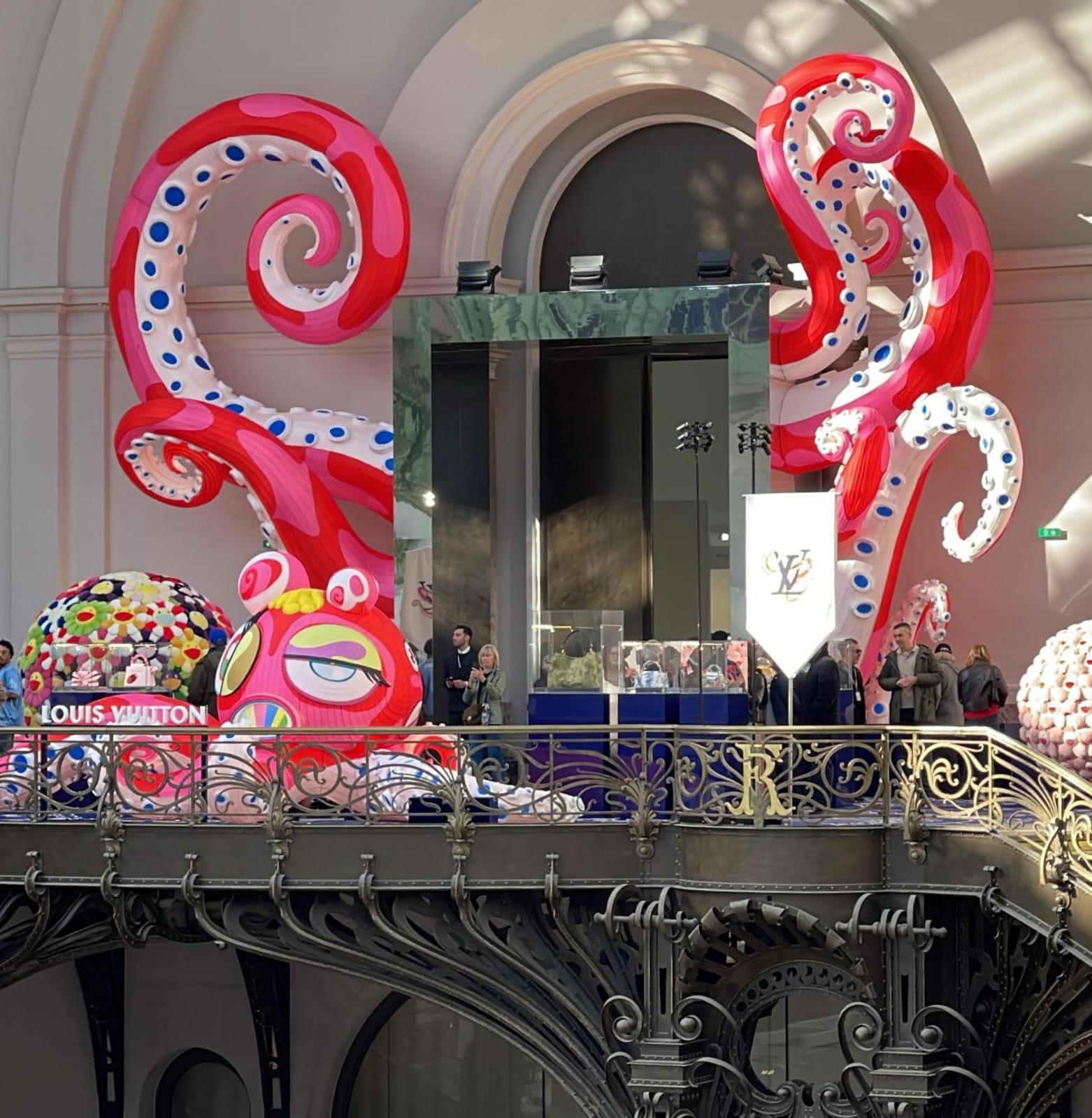 Takashi Murakami Art Installation at Art Basel Paris for Louis Vuitton