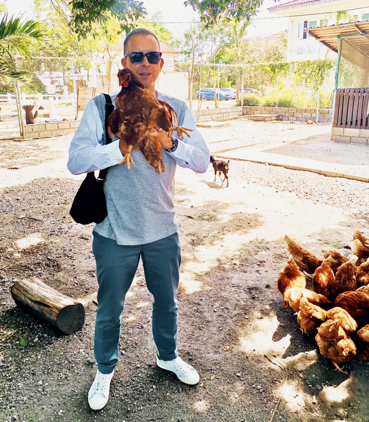 Detlef Schmidt and chicken