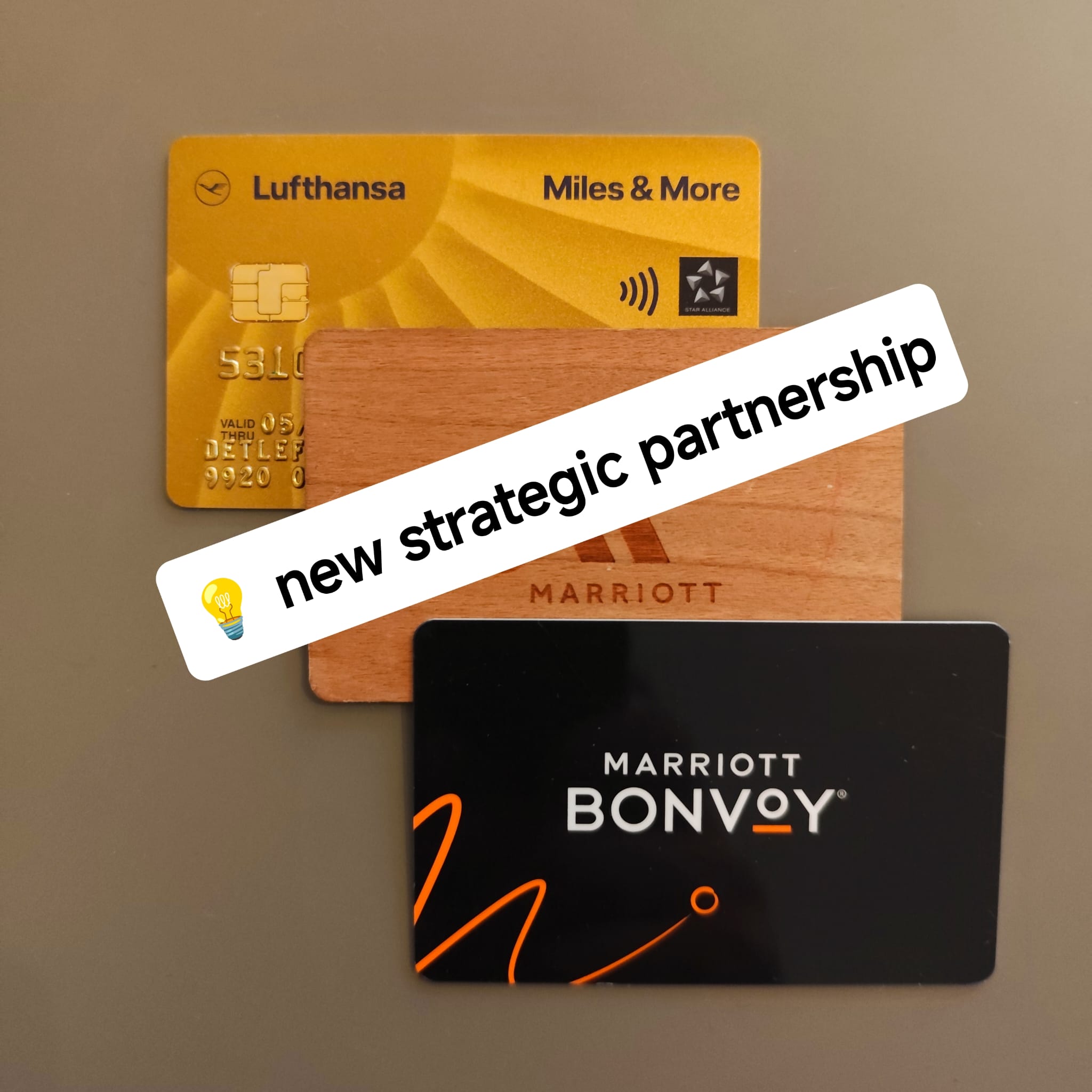 Lufthansa and Marriott Loyalty Cards