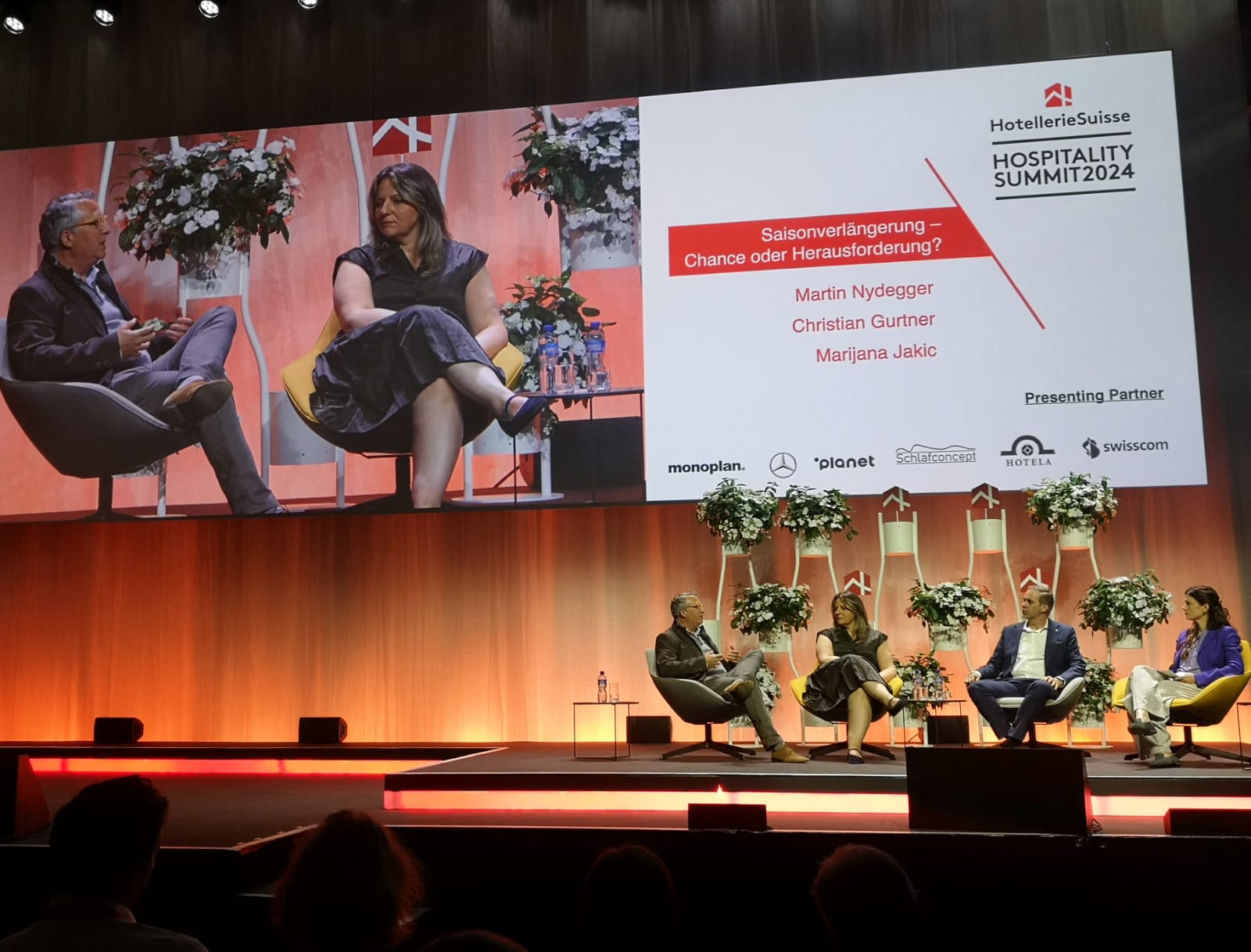 Podium discussion at the Hospitality Summit 2024 in Zurich, Switzerland