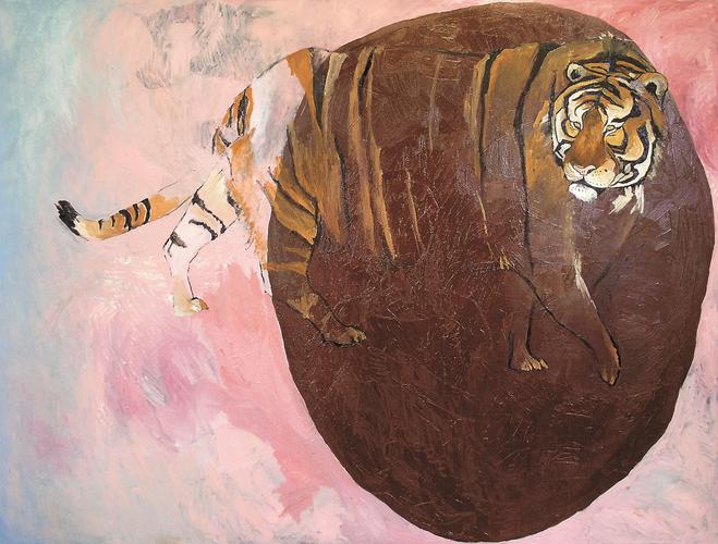 Tiger, oil on canvas, 150 x 200 cm