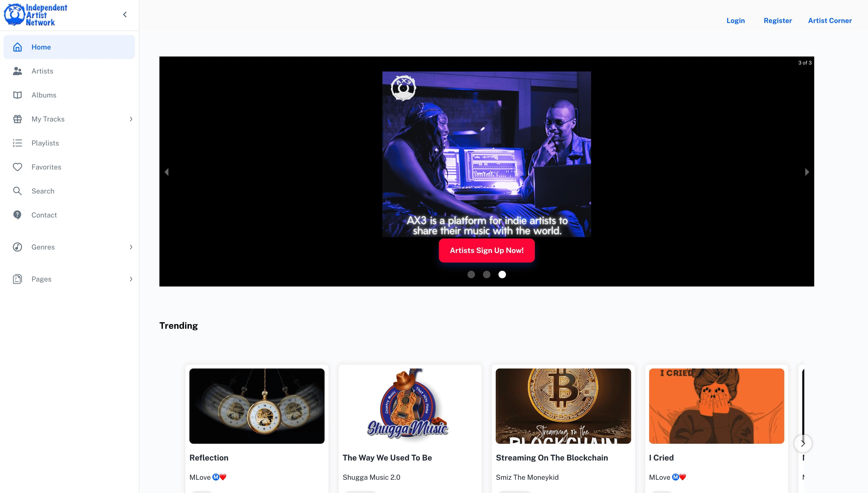 AX3 Independent Artist Network