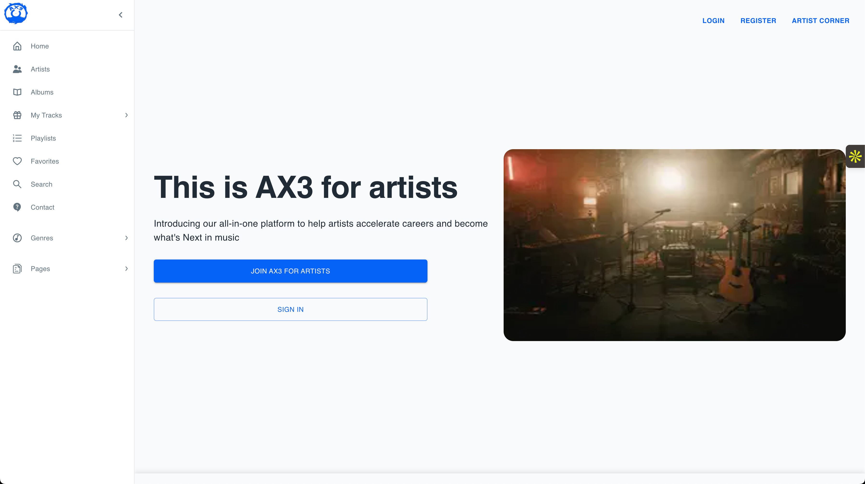 AX3 Independent Artist Network