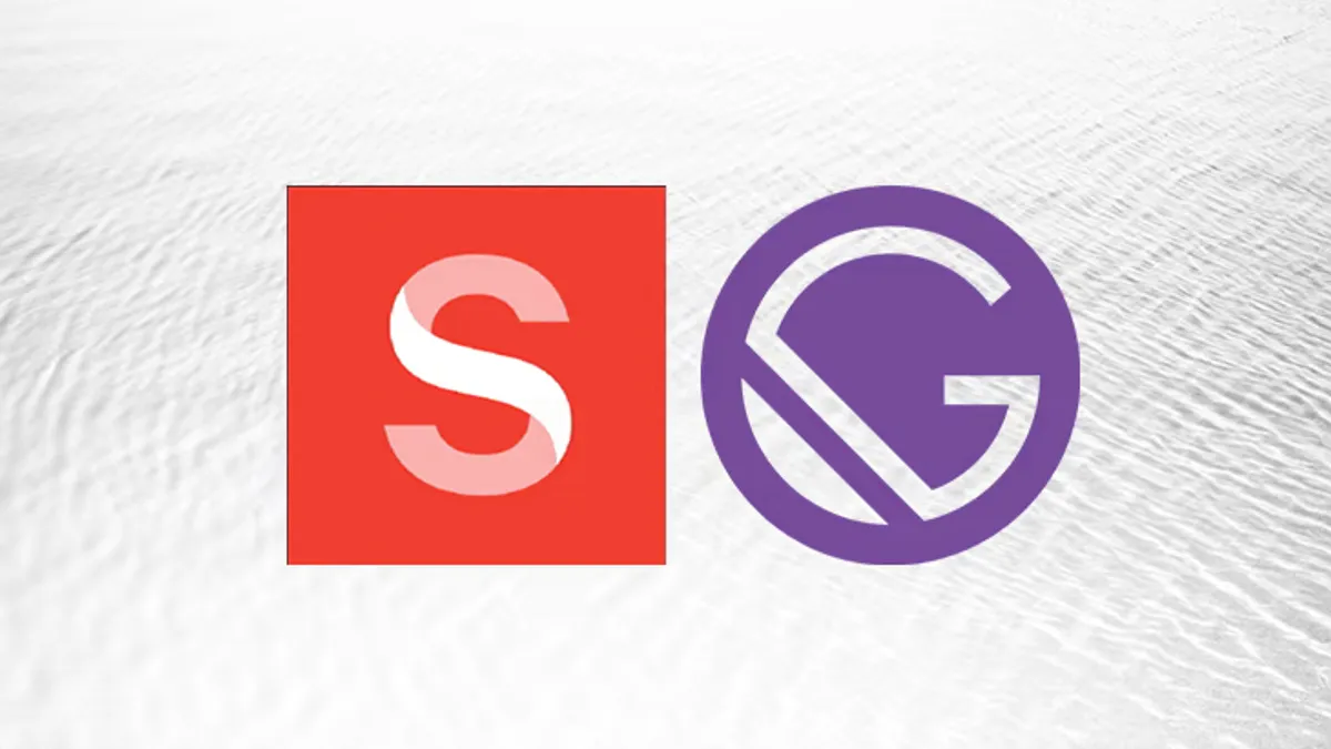 Sanity.io and Gatsby.js logos