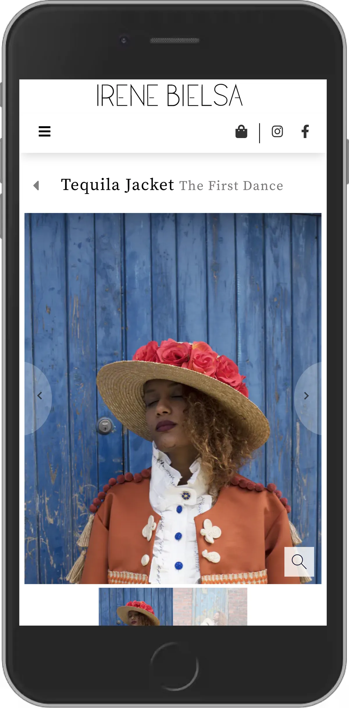 Mobile screen of a Product Detail Page.