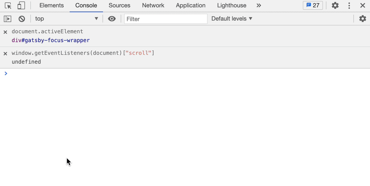 Navigating to the Snippets section of Chrome DevTools by typing and selecting 'sources' in the command palette.