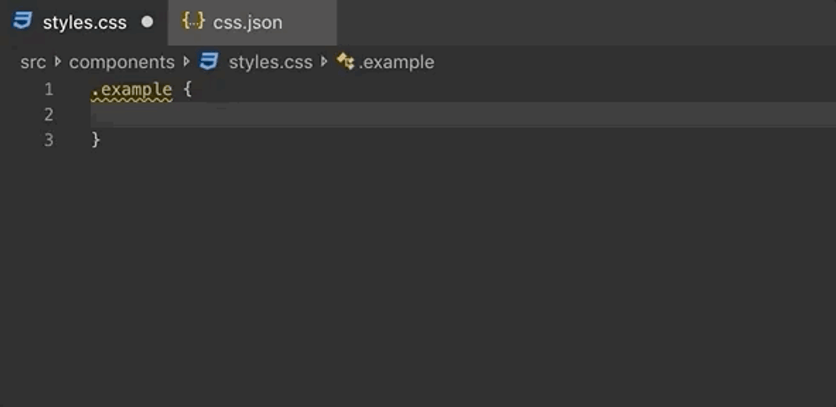 Example of typing and using a snippet with 5 different carets