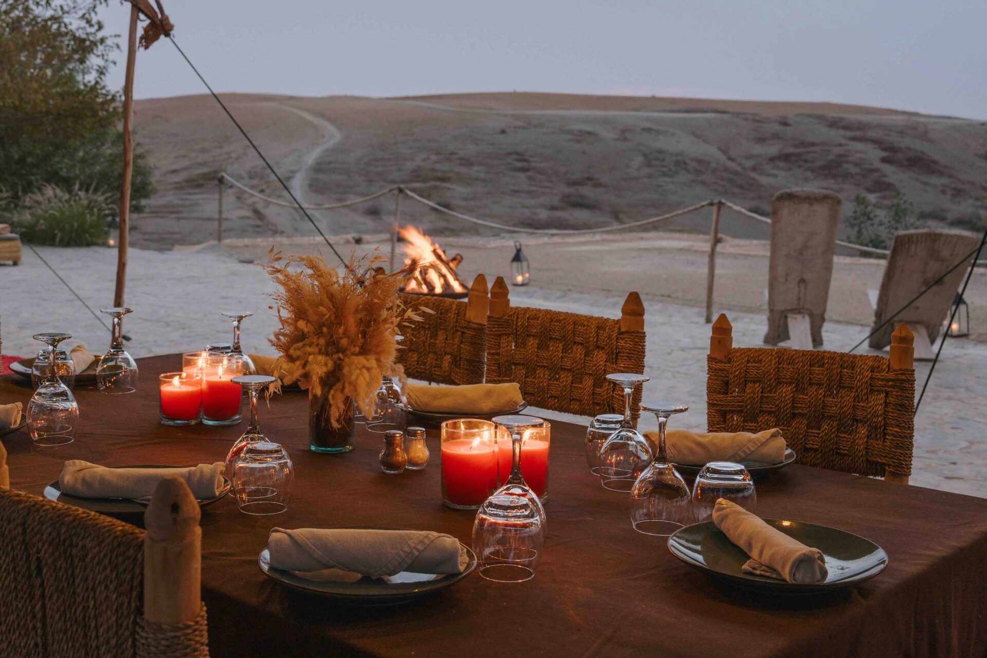 Caravan by Our Habitas Agafay, wedding venue in Agafay Desert, Marrakech