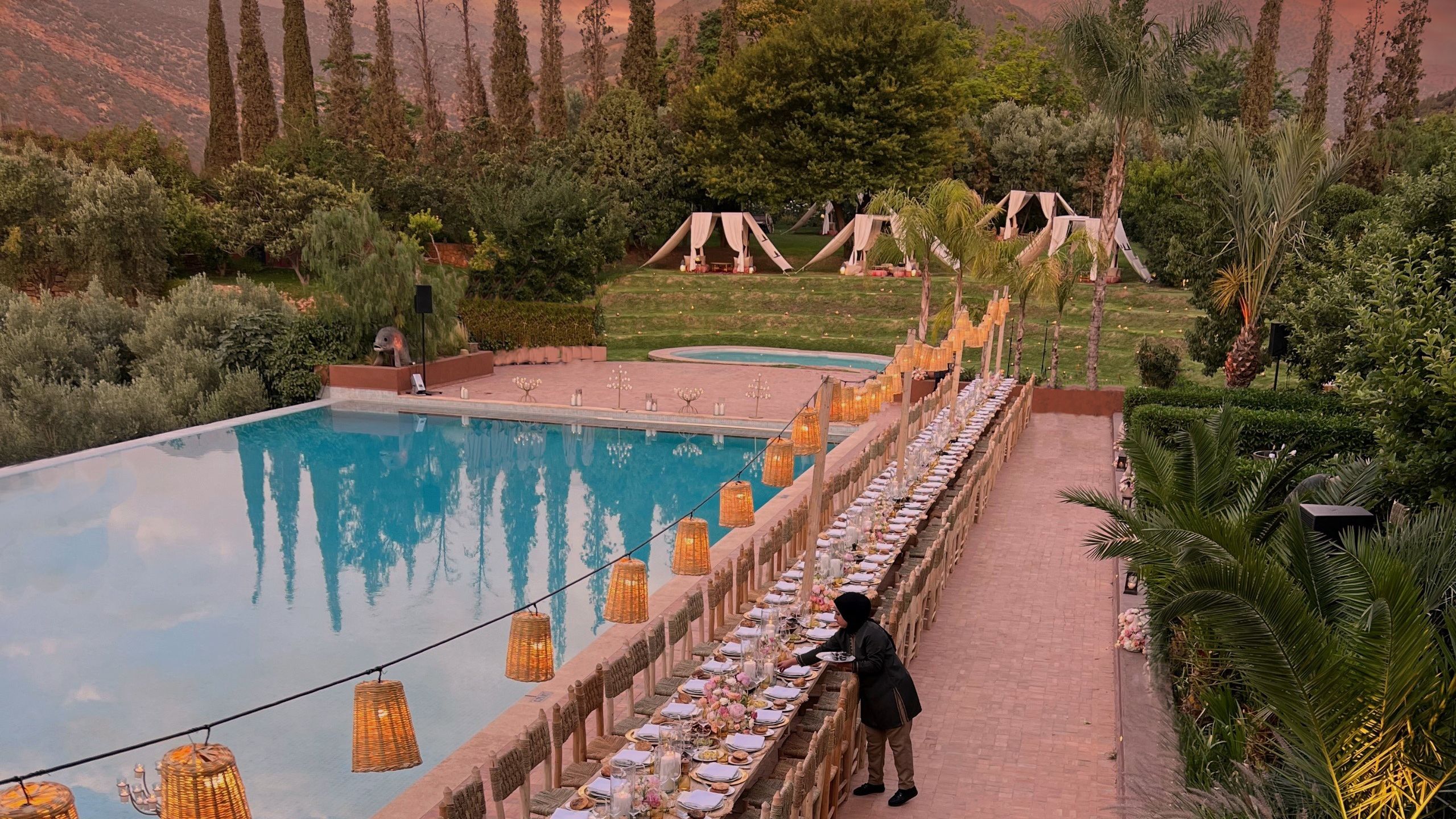 Kasbah Tamadot, wedding venue in Asni, High Atlas Mountains