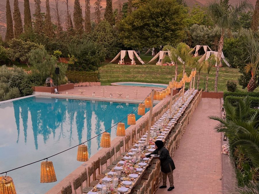 Kasbah Tamadot, wedding venue in Asni, High Atlas Mountains