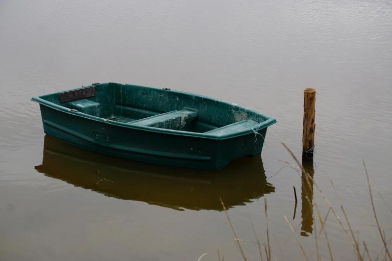 small boat navigating a calm lake, illustrating the importance of choosing the right boat size