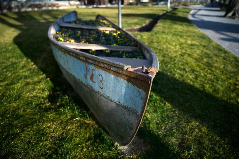 a used jon boat showing signs of wear and tear, focusing on evaluation criteria for buyers