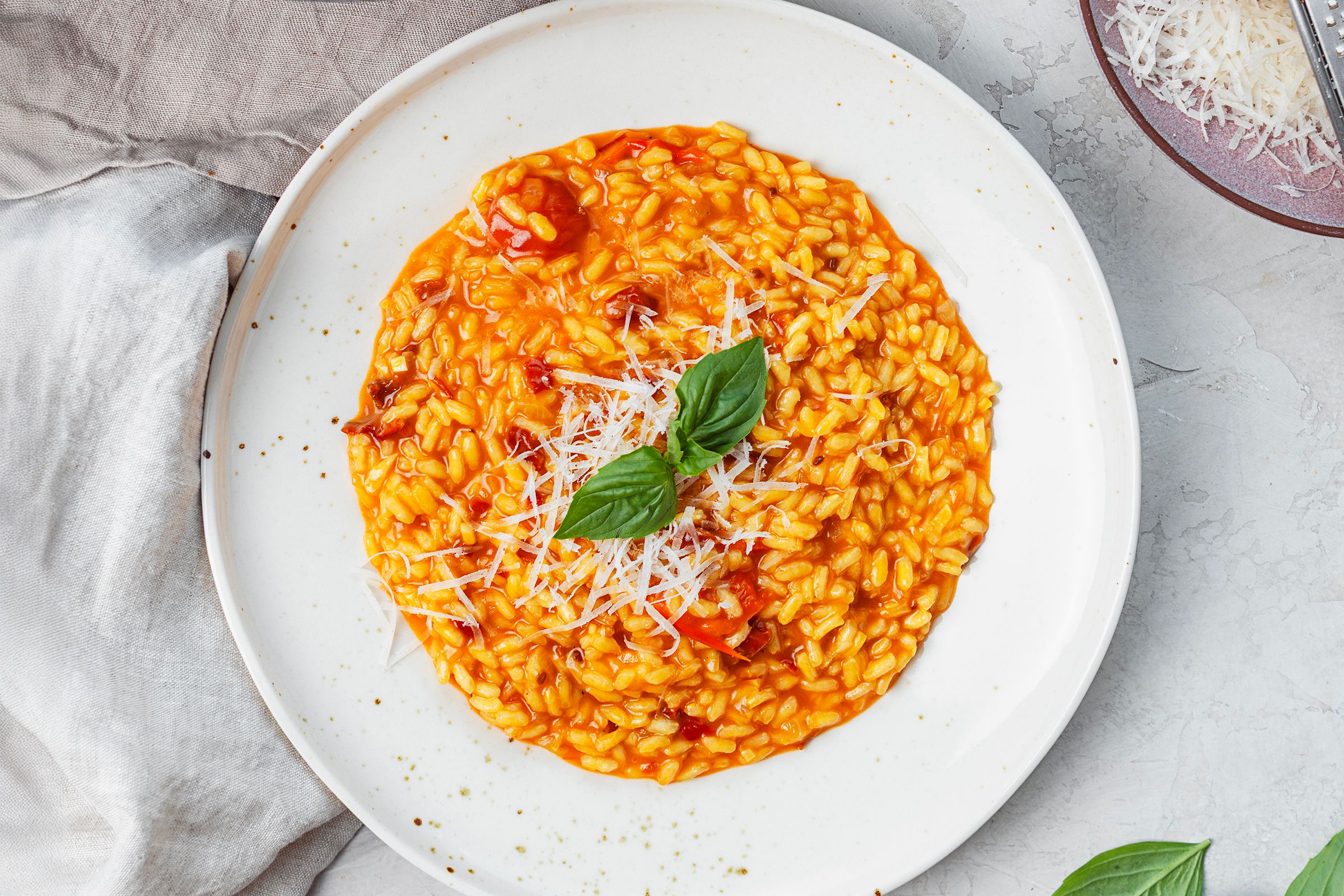 Risotto Cremoso de Tomate & Manjericão