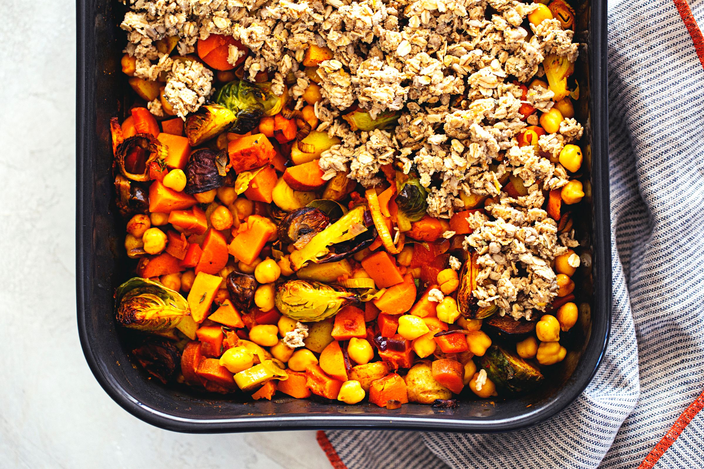 Crumble Salgado de Vegetais