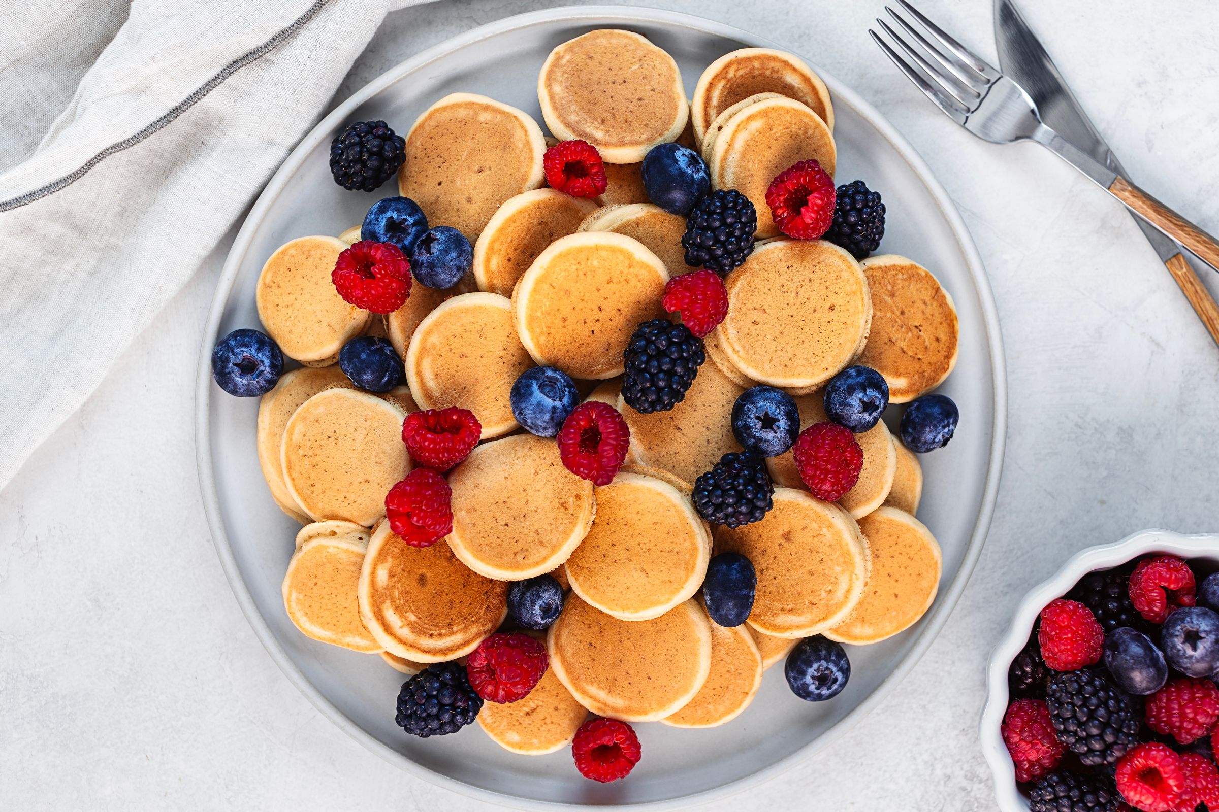 Mini Vegan Buttermilk Pancakes - Cocoon Cooks