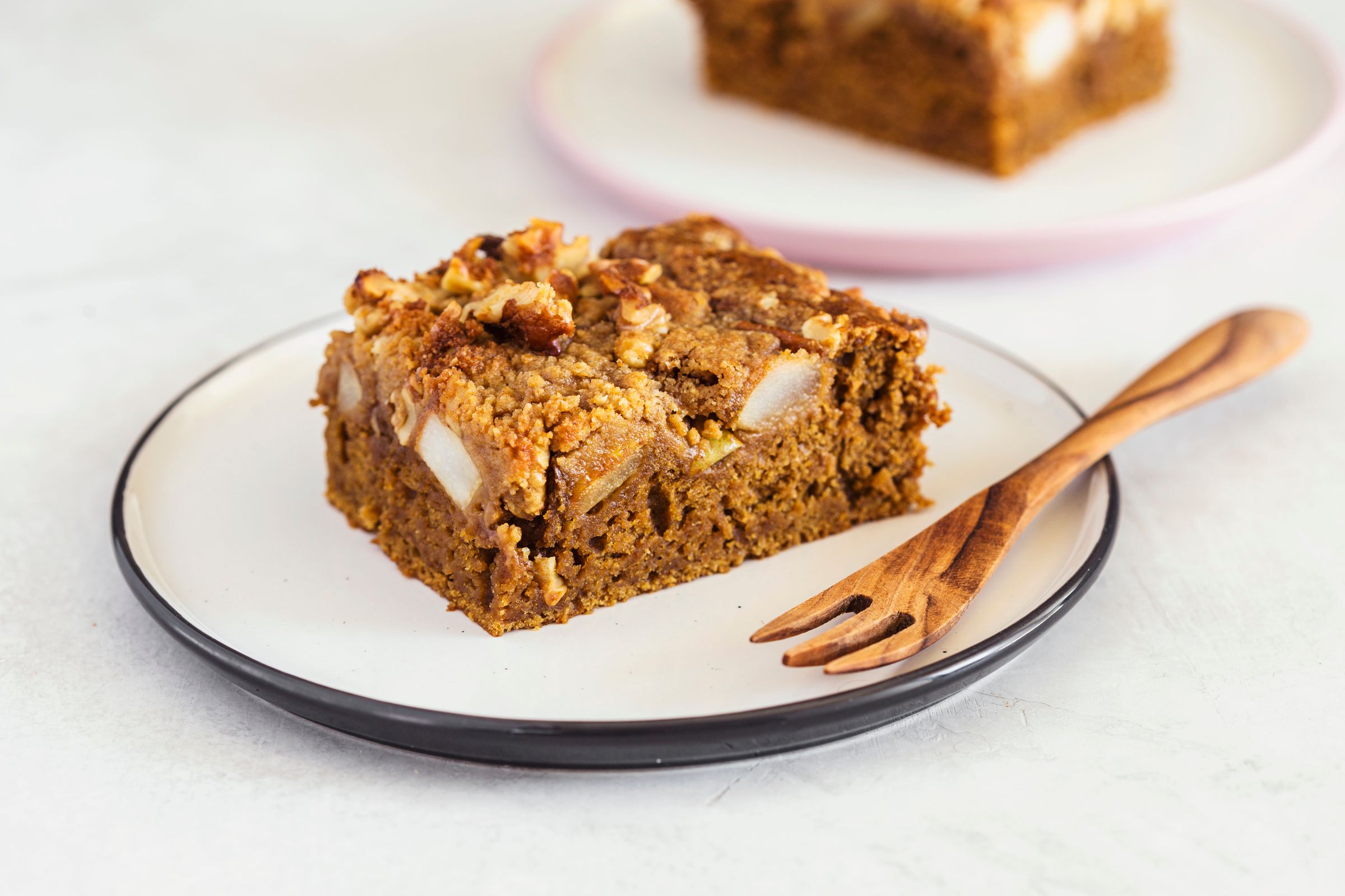 Coffee & Pear Coffee Cake - Cocoon Cooks