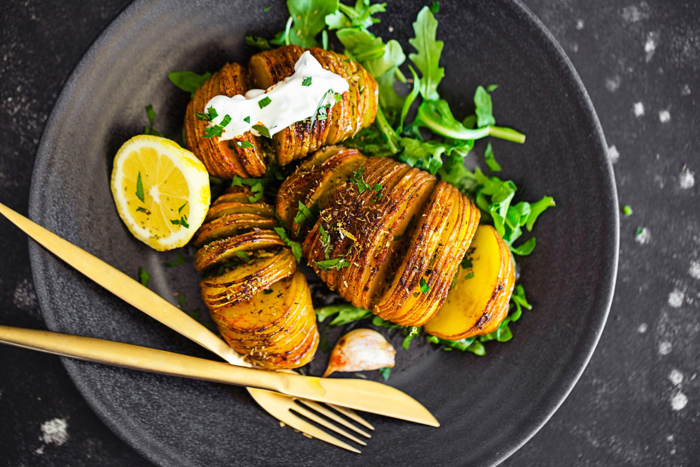 Batatas "Hasselback"