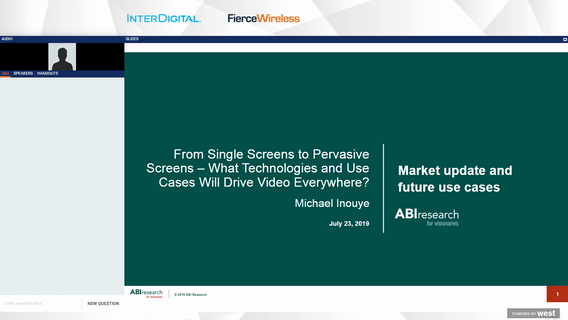 From Single Screens to Pervasive Screens – What Technologies and Use Cases Will Drive Video Everywhere?