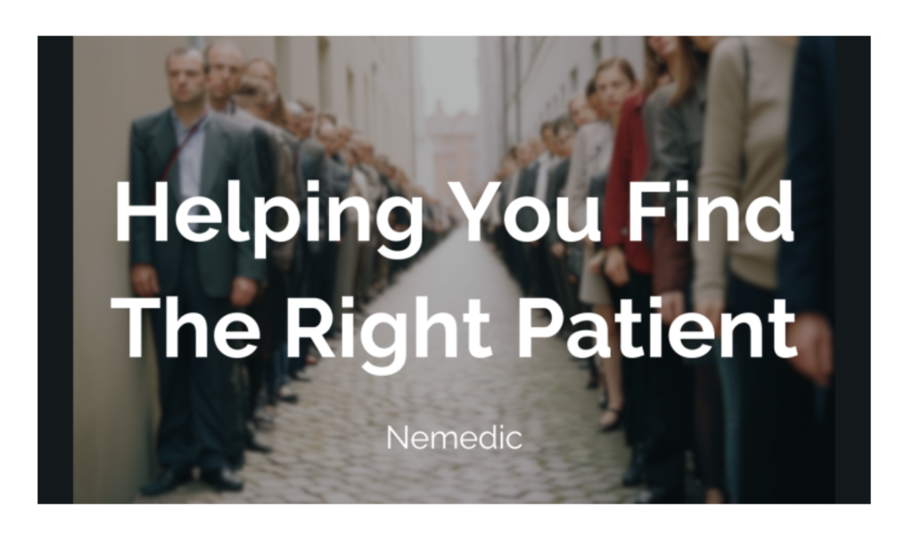 Finding the right surgical patient