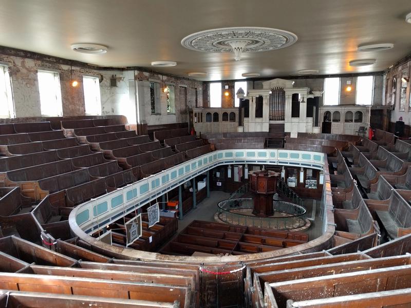 A view from the upper tier in the Bethesda Chapel