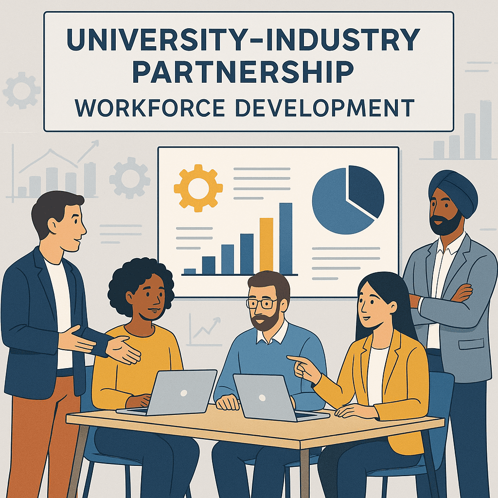 Strategic workforce development partnership framework diagram