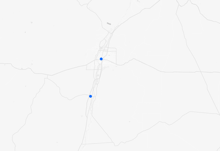 Map of our locations in New Mexico