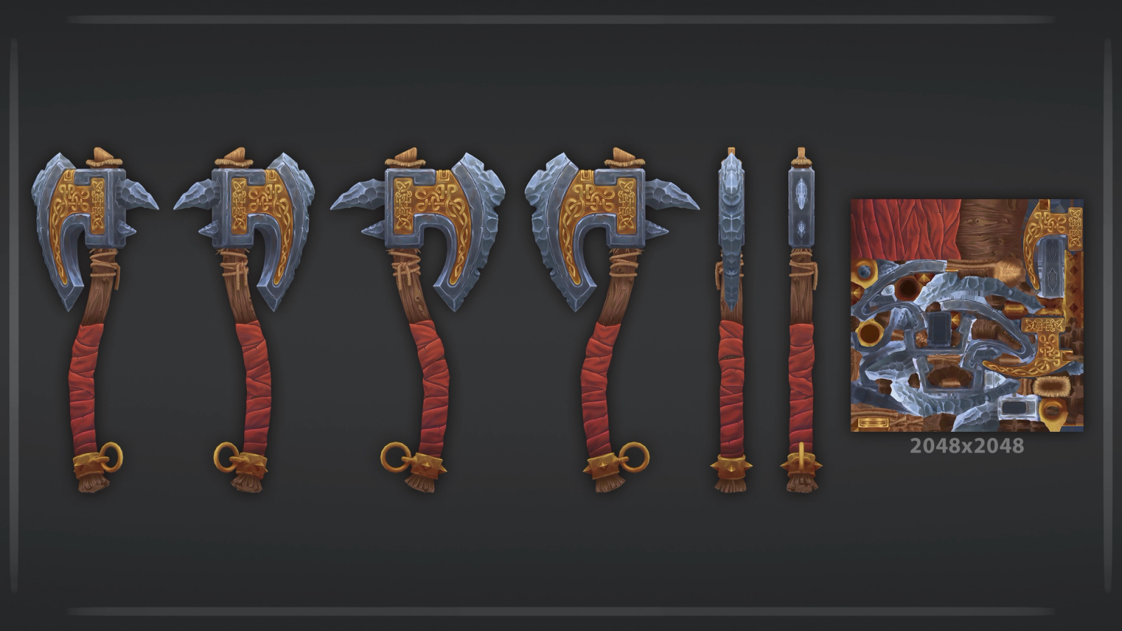 Battle Axe - Handpaint