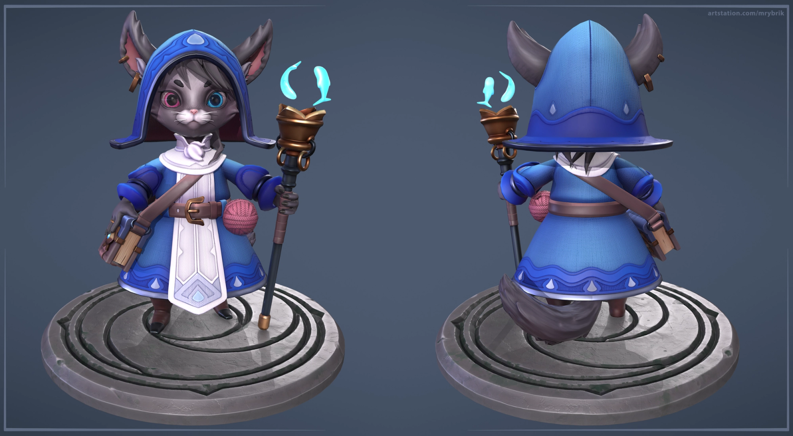 Cat Water Priest - PBR Stylized Character