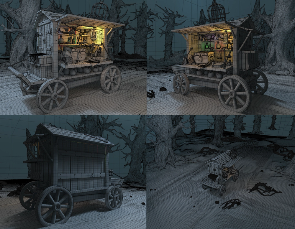 Caravan shop for adventurers in the Dark Forest breakdown