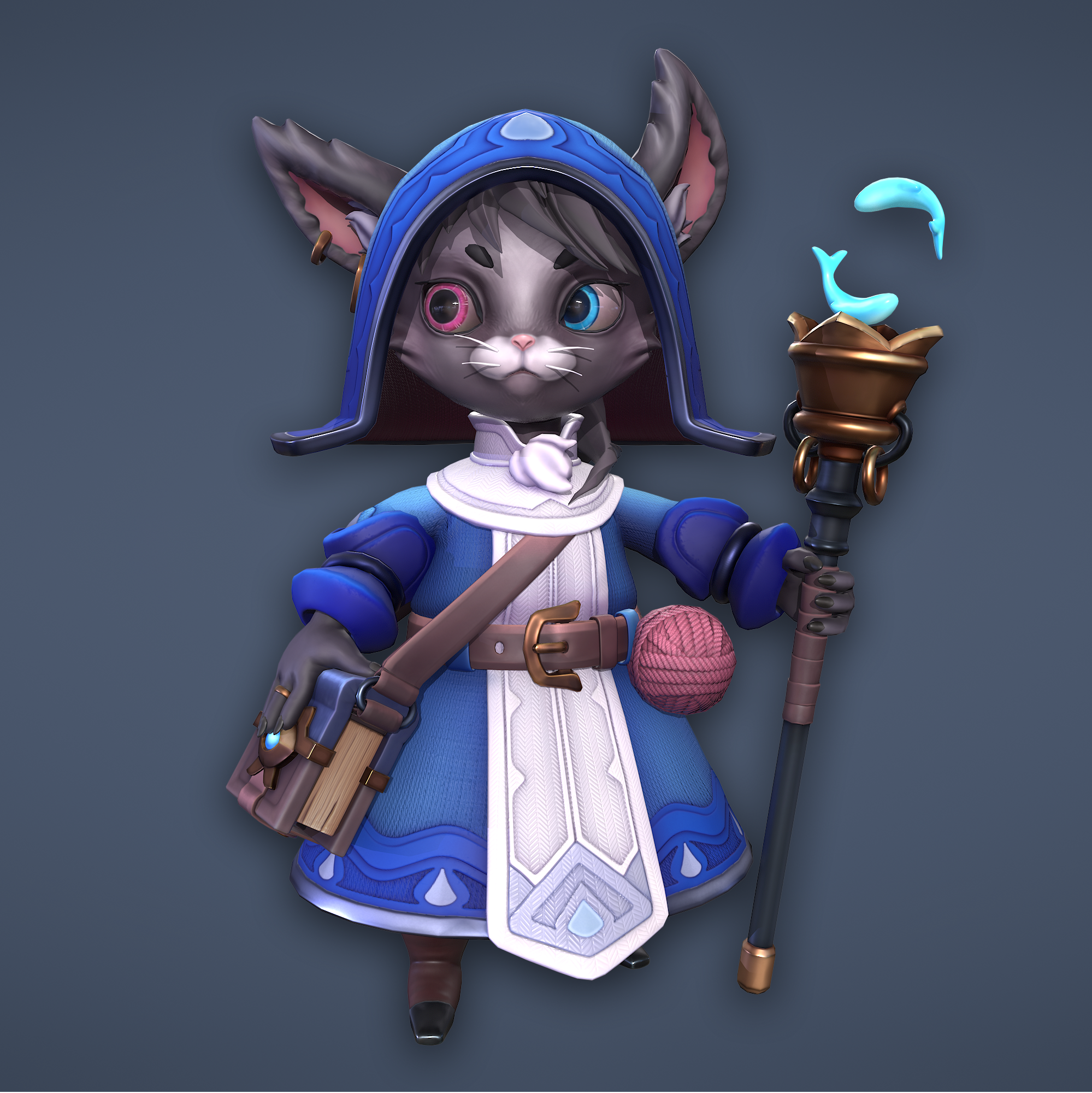 Cat Water Priest - PBR Stylized Character