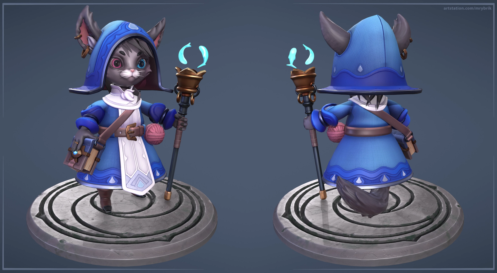 Cat Water Priest - PBR Stylized Character