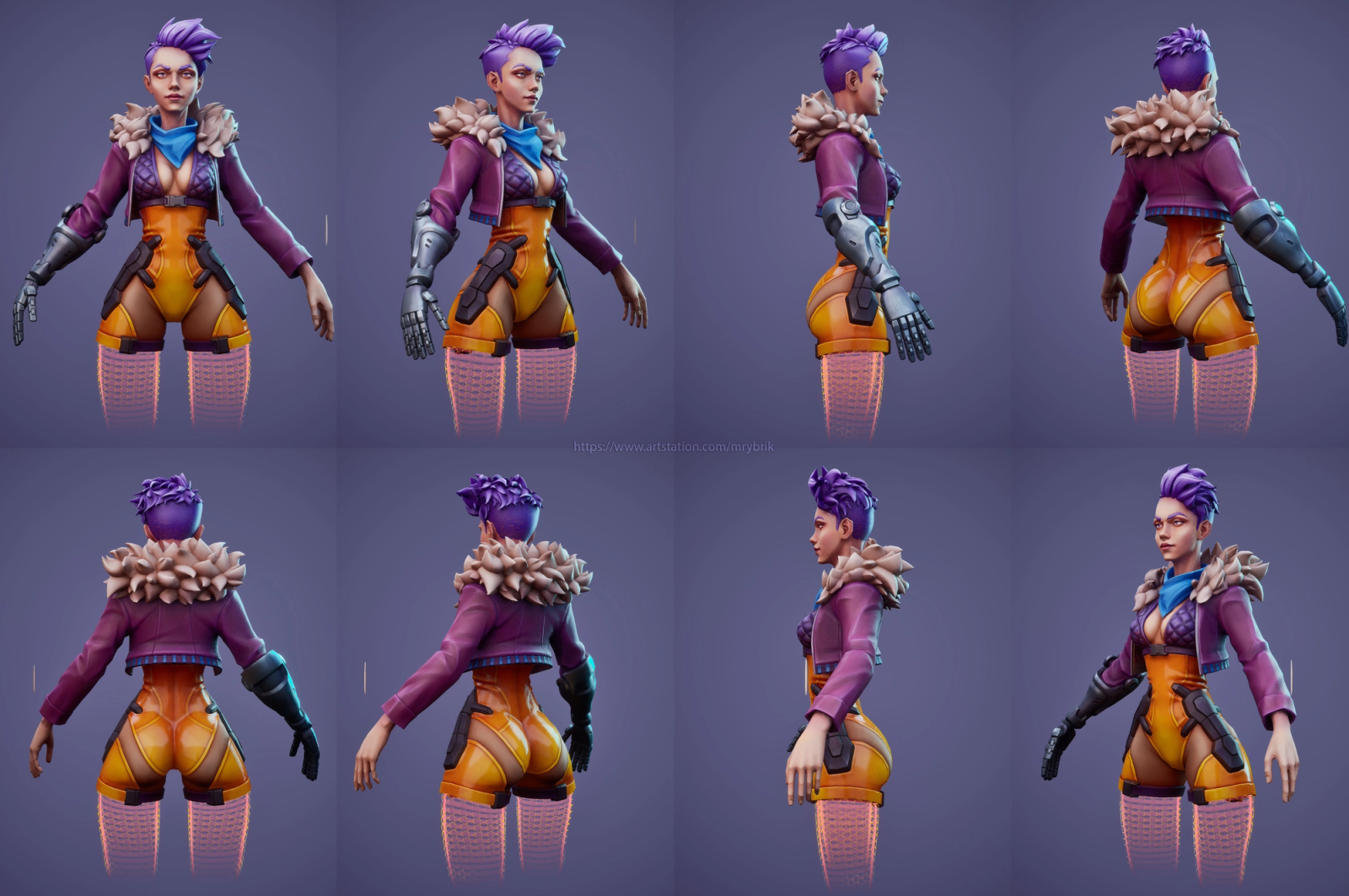 Violet - PBR Stylized Character