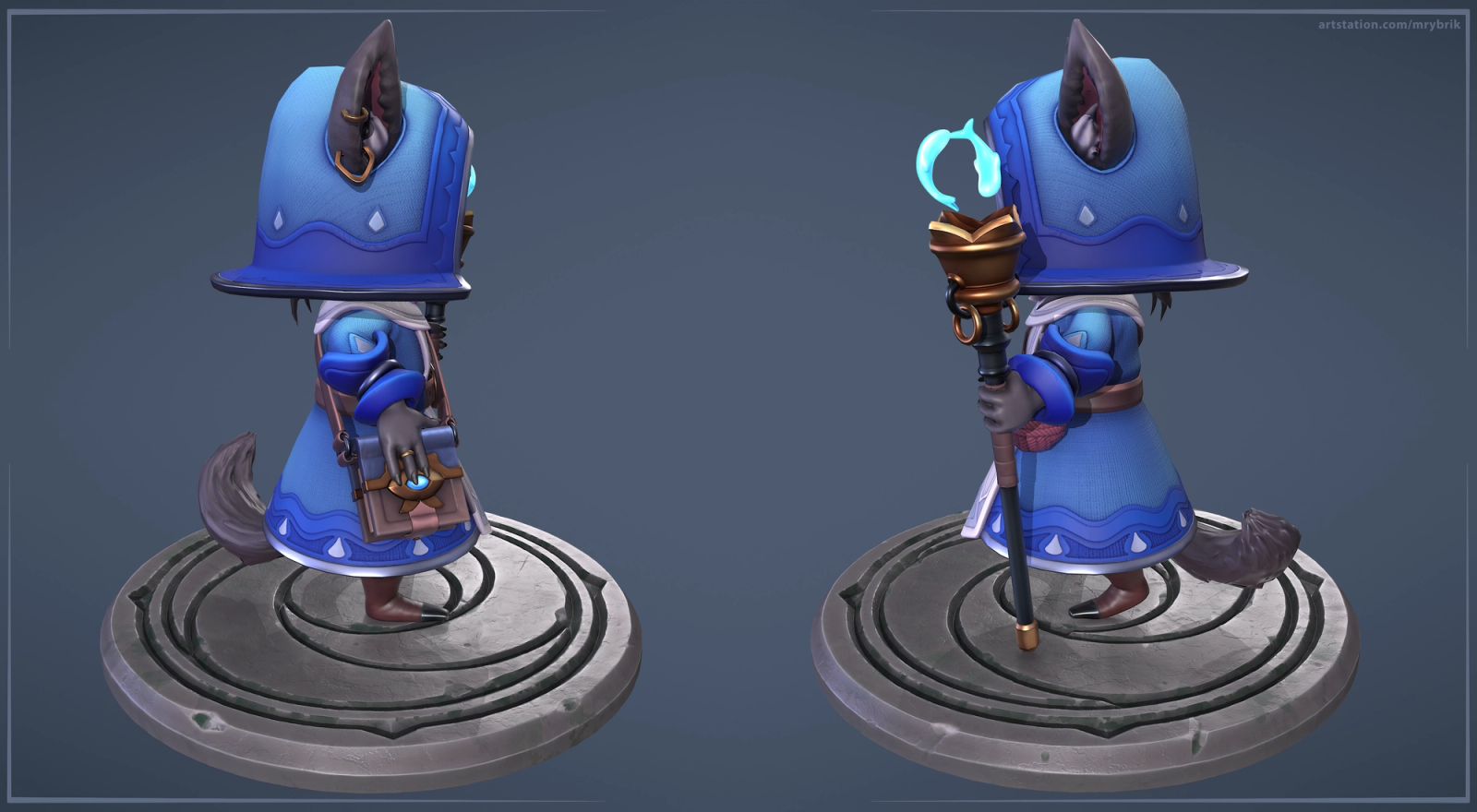 Cat Water Priest - PBR Stylized Character