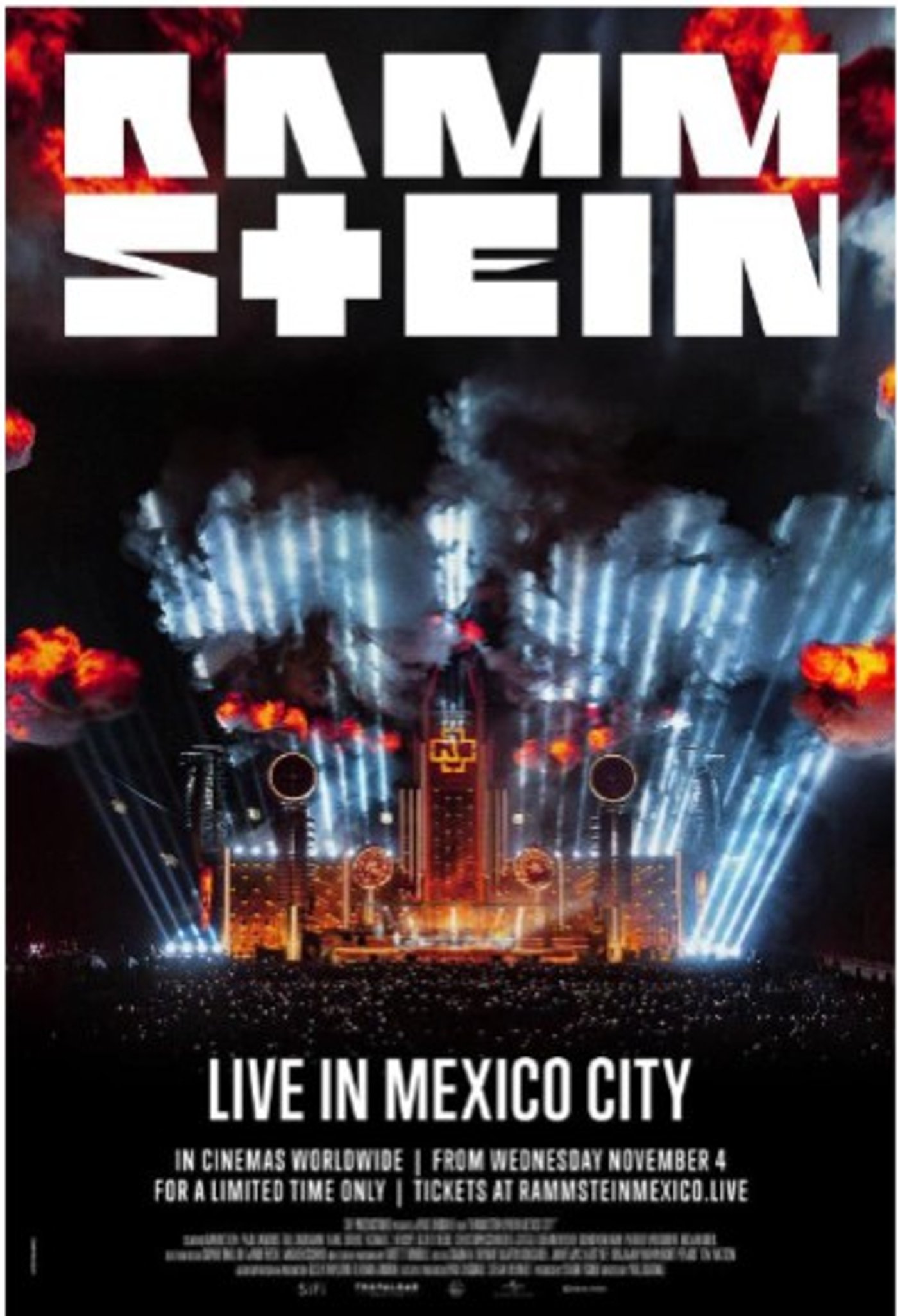 Material de divulgação do filme-concerto Rammstein – Live In Mexico City