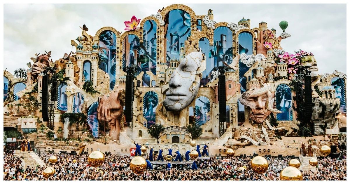Palco em material de divulgação do Tomorrowland