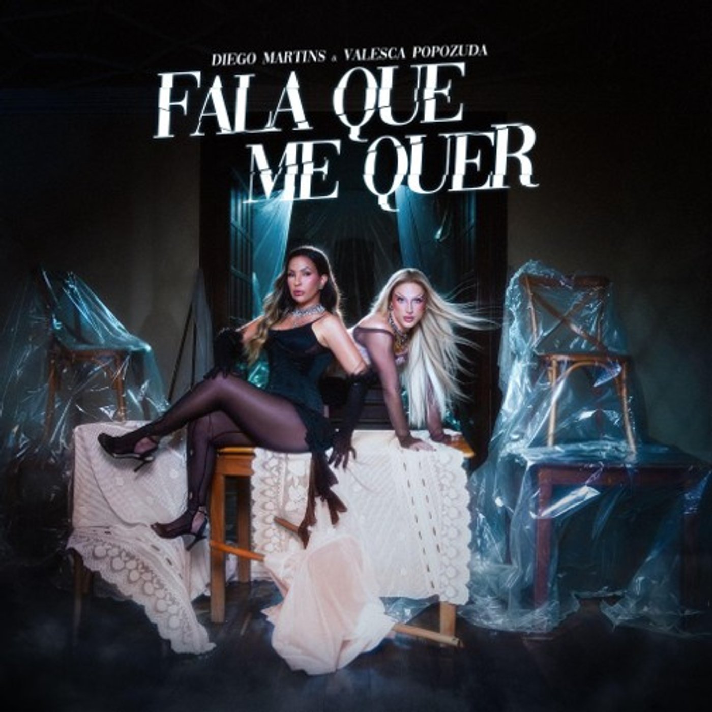 Diego Martins e Valesca Popozuda na foto de divulgação de Fala Que Me Quer