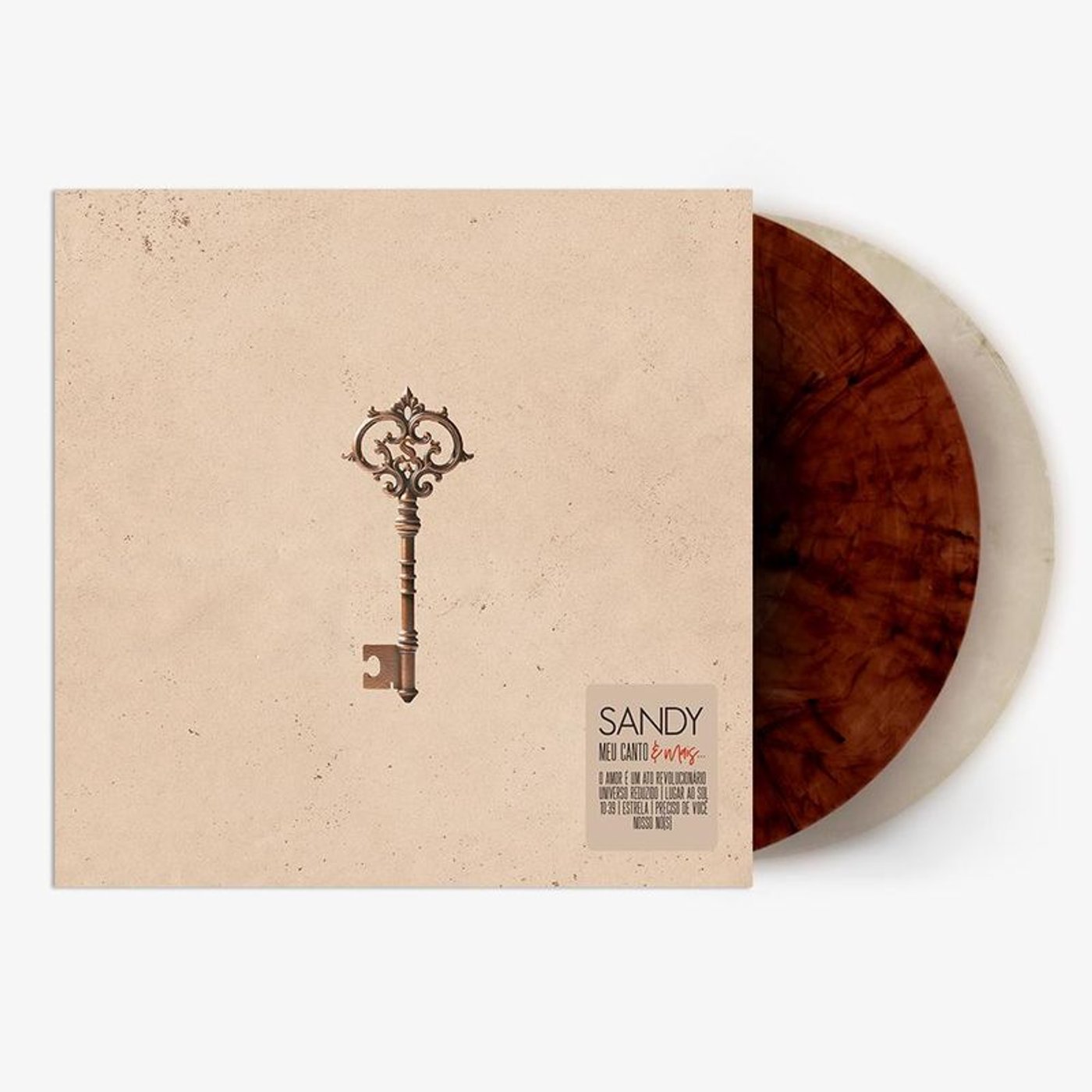 Apresentação do vinil duplo Meu Canto e mais…, de Sandy