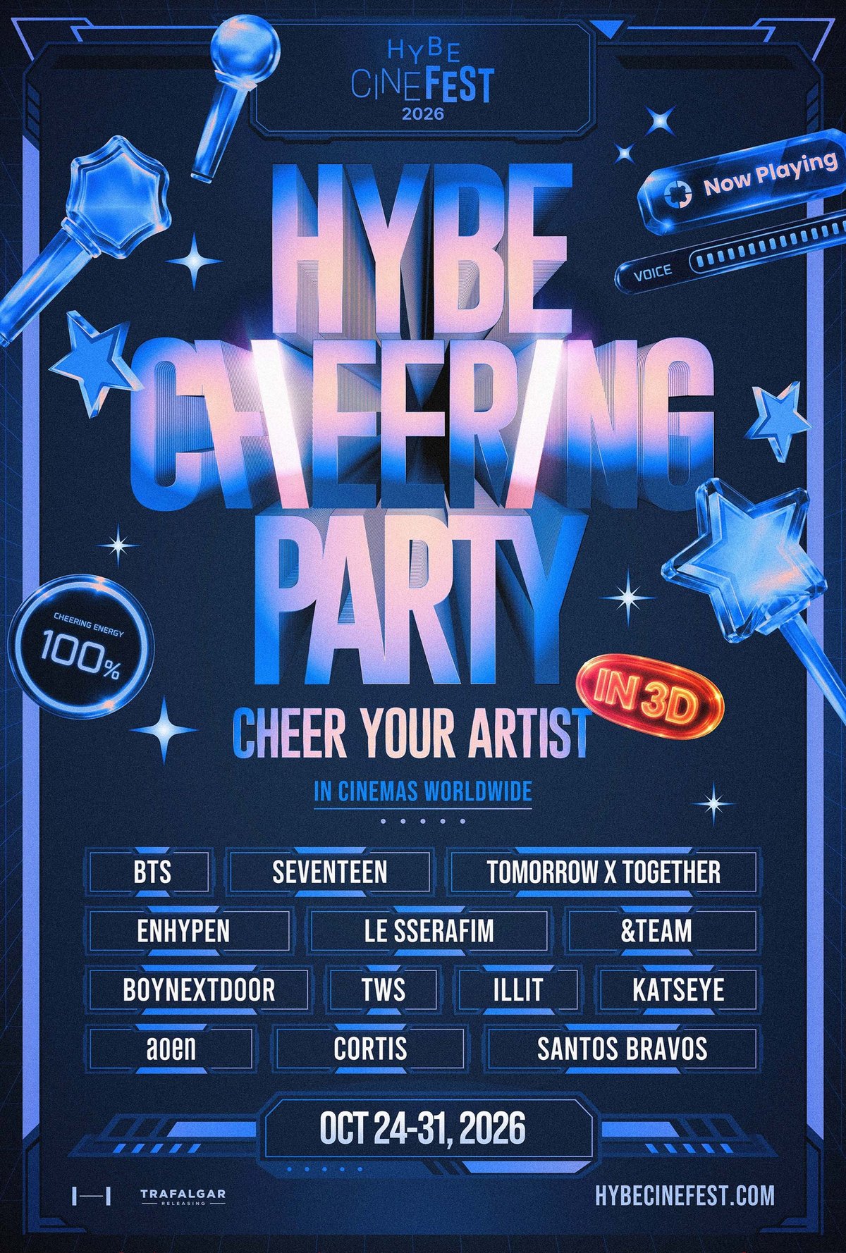 Cartaz da HYBE CHEERING PARTY em 3D