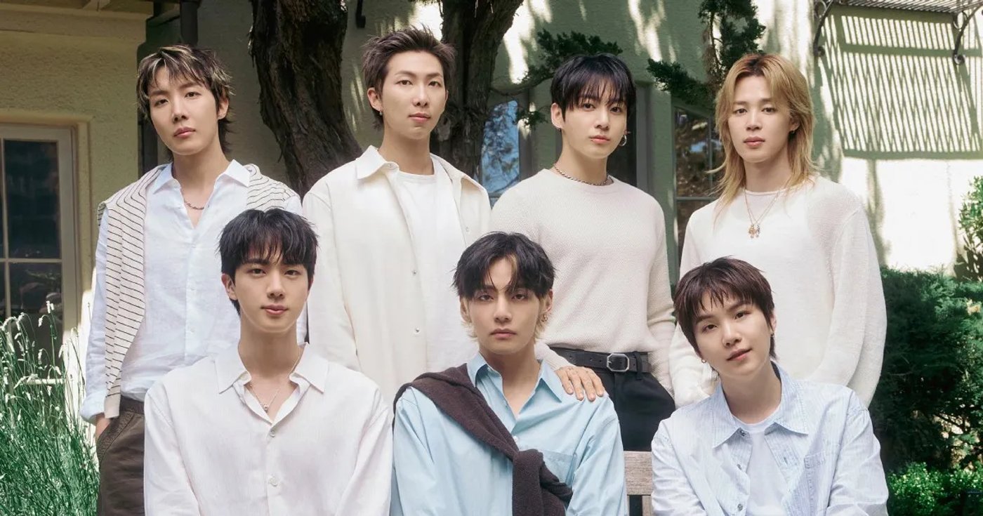 Os sete integrantes do BTS em foto de divulgação